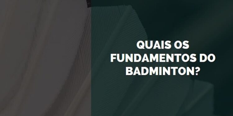 fundamentos do badminton