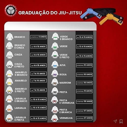 graduação no jiu-jitsu