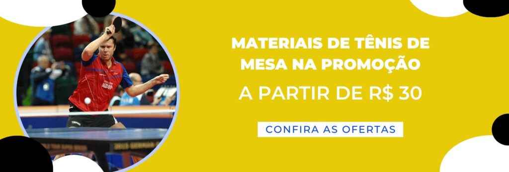 materiais de tênis de mesa promoção