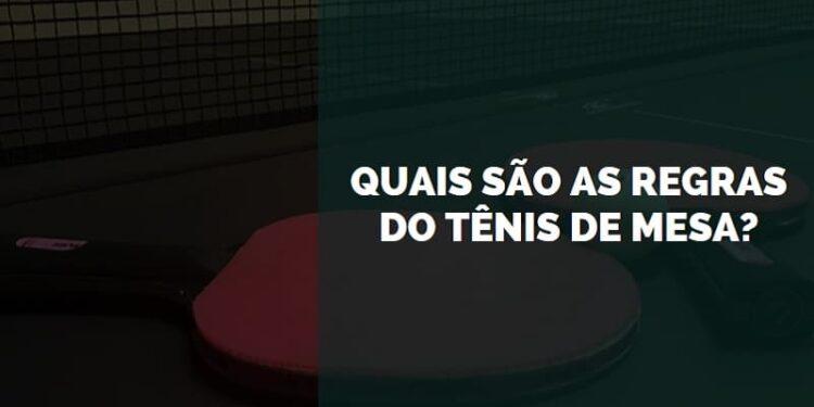 regras do tênis de mesa