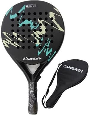 Raquete de Padel de fibra de Carbono,Núcleo em EVA Suave, Raquetes de Padlle Tennis Profissional